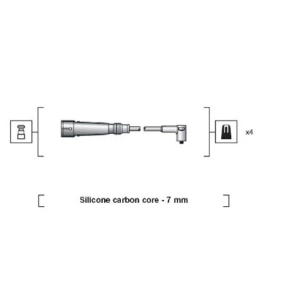 Afbeelding van Bougiekabelset MAGNETI MARELLI 941318111123
