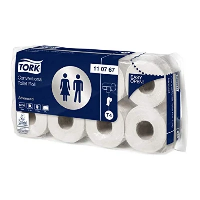 Afbeelding van Tork Toiletpapier Advanced, 2 laags, Systeem T4, 250 Vellen, Pak Van 8 Rollen