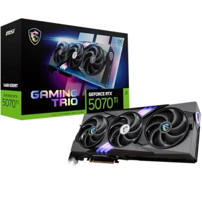 Afbeelding van MSI NVIDIA GeForce RTX 5070 Ti 16G Gaming Trio OC grafische kaart GDDR7 256 bit, Boost frequentie tot 2580 MHz, PCIe Gen 5, DLSS 4, DP 2.1 x 3, HDMI 1