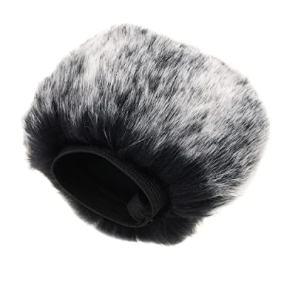 Afbeelding van Vervangende microfoonhoes compatibel met zoom H2N/H4N, praktische recorder van bont, microfoon, voorruit, windbescherming, hoes