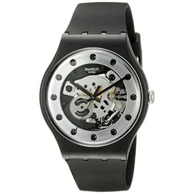 Afbeelding van Swatch Silver Glam Polshorloge 41 mm Zwart