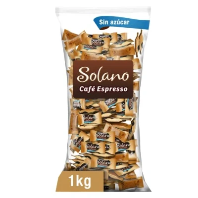 Afbeelding van Solano Romige snoepjes, koffie en suikervrije smaak, Halloween druppels, lekkernijen (1 kg)