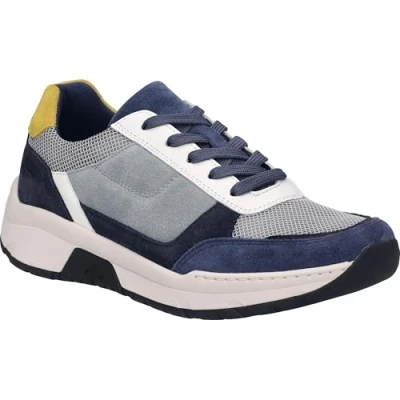Afbeelding van Josef Seibel Sneaker Mitchell Sneakers laag, Heren, Maat: 44, Blau multi Leer en textiel