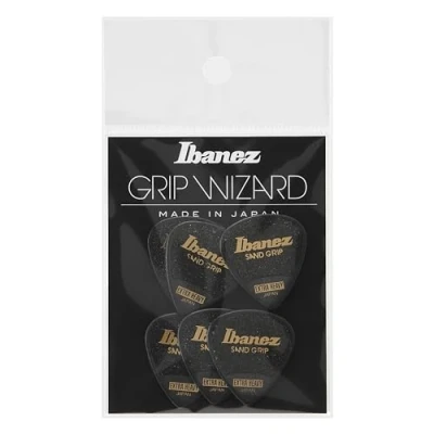 Image de Ibanez PPA16XSGBK 6 médiators Grip Wizard série Sand noir extra heavy 1,2mm