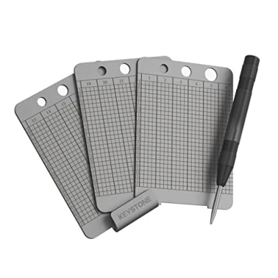 Afbeelding van KEYSTONE Crypto Seed Storage, Cryptosteel Capsule Metal Wallet, koude opslag, 24 woorden opslag Bitcoin Key Phrase stalen plaat, compatibel met Ledger, Trezor,