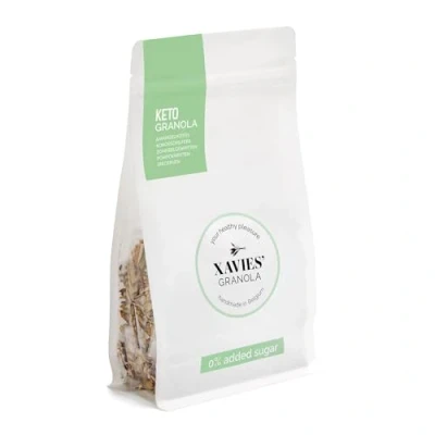 Afbeelding van XAVIES &quot; Keto Granola slechts 3 g koolhydraten per portie gebakken geroosterde muesli, ongezoet, koolhydraatarm