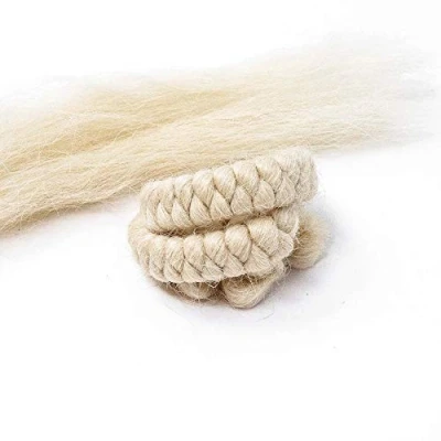 Afbeelding van Crêpe haar voor het maken van valse baarden, bakkebaarden en snorren Blond