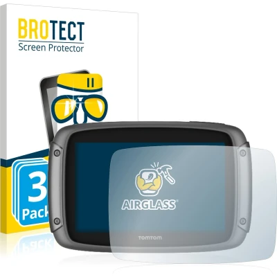 Afbeelding van BROTECT Screenprotector voor TomTom Rider 500 Folie Beschermfolie Beschermglas transparant (3 Stuks)