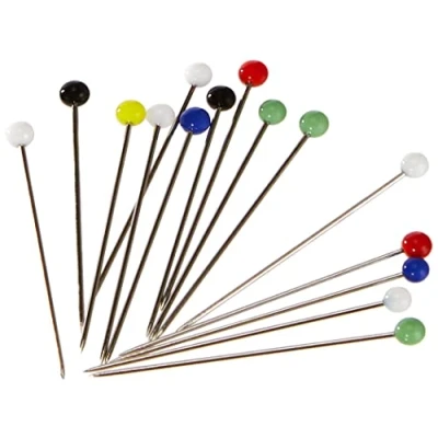 Afbeelding van Prym Glaskopspelden, 0,60 x 30 mm, Zilverkleurig assortiment kleuren, 100 gram, Per Doosje.