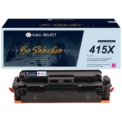 Afbeelding van G&amp;G Toner vervangt HP 415X Compatibel Magenta W2033X GS HW2033X(415X)