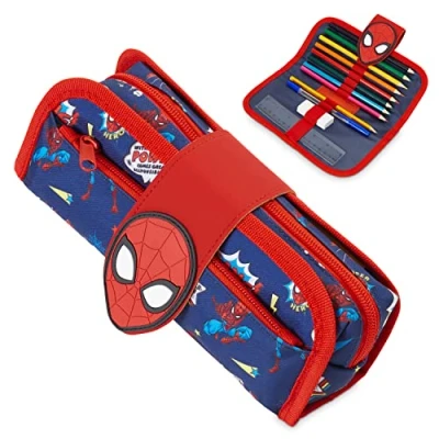 Afbeelding van Marvel Spiderman etui voor kinderen, met schoolbenodigdheden, Rood, eenheidsmaat, modern, Modern