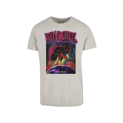 Afbeelding van Mister Tee Wonderful Tshirt print, Heren, Maat: Medium, Lightasphalt