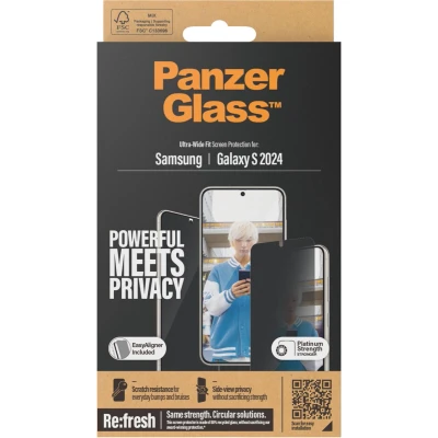 Afbeelding van Panzerglass Gehard Glas Privacy Screenprotector Samsung Galaxy S24