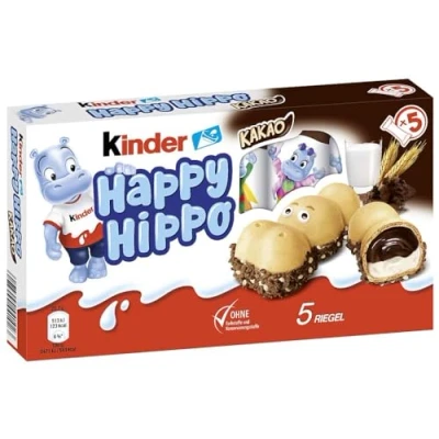 Afbeelding van Kinder Happy Hippo Cacaocrème, verpakking van 3 stuks (3 x 103 g)