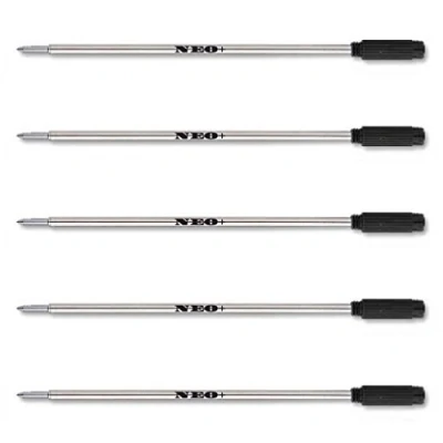 Afbeelding van 5 x penvullingen met zwarte inkt van NEO+. 8513 Cross compatibel