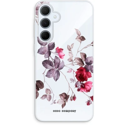 Afbeelding van Case Company® hoesje geschikt voor Samsung Galaxy A35 Mooie bloemen Soft Cover Telefoonhoesje Bescherming aan alle Kanten en Schermrand