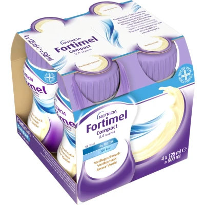 Afbeelding van Fortimel Compact Vanille Flesjes 4x125 ml
