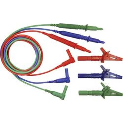 Afbeelding van Cliff CIH29917 Veiligheidsmeetsnoerenset [Stekker 4 mm Testpunt] 1.50 m Blauw, Groen, Rood 1 stuk(s)