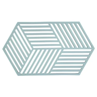 Afbeelding van Zone Denmark Hexagon Onderzetter 24 x 14 0,9 cm Fog blue