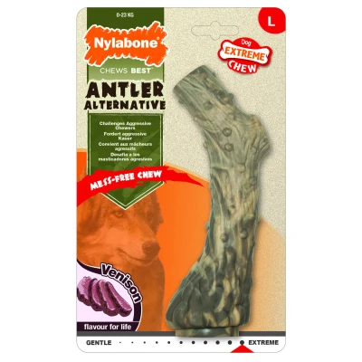 Afbeelding van Nylabone Dura Chew Nylon Gewei Met Hertsmaak VANAF 23 KG