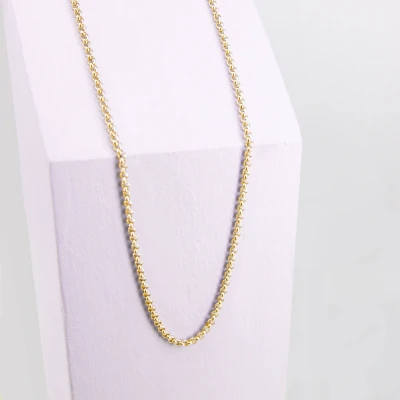 Image de Ponytail&amp;Co Collier avec maillons ronds luxueux Or 32+6cm