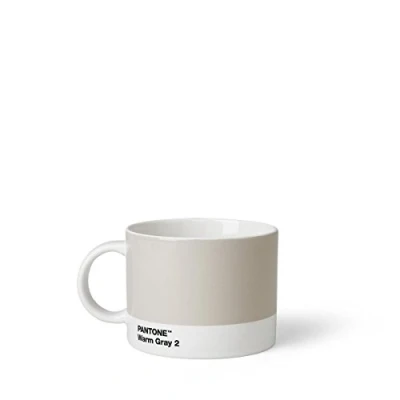 Afbeelding van Pantone Theekop en schotel Bone China Warm Gray 2 C