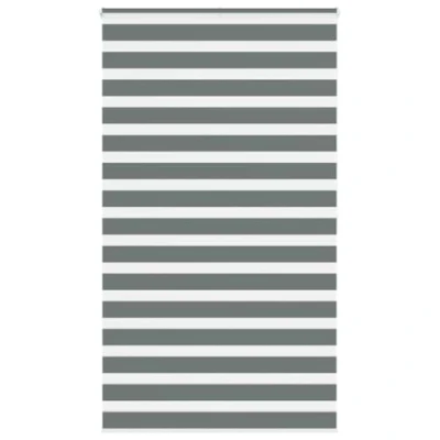 Afbeelding van vidaXL Zebra rolgordijn 120x200 cm stofbreedte 115,9 donkergrijs