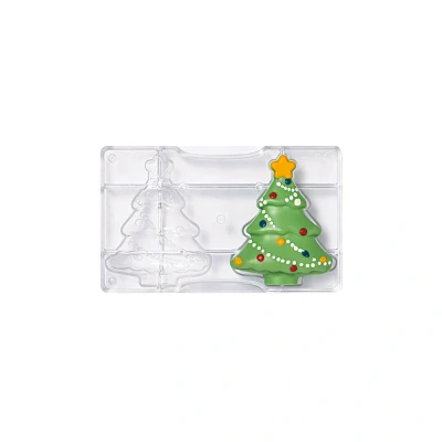 Afbeelding van Chocolademal Kerstboom (2x) 85x105 mm