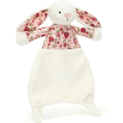 Afbeelding van Jellycat knuffeldoek blossom cream konijn berry 27 cm
