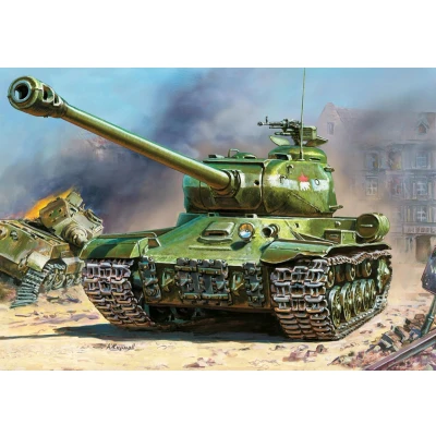 Afbeelding van Zvezda Josef Stalin 2 Soviet Heavy Tank (Zve3524) modelbouwsets, hobbybouwspeelgoed voor kinderen, modelverf en accessoires