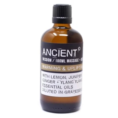 Afbeelding van Massage olie Warm en Opbeurend 100ml Bad Aromatherapie