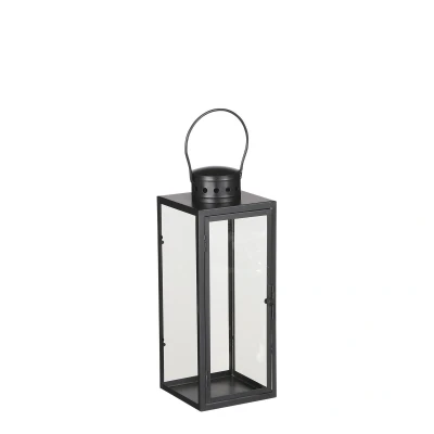 Afbeelding van Arzilla Lantaarn L13,5 x B13 H34,5 cm Zwart