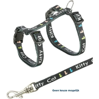 Afbeelding van Trixie Kittentuig Junior Met Riem Kitty Cat Assorti 21 33X0,8 CM / 120