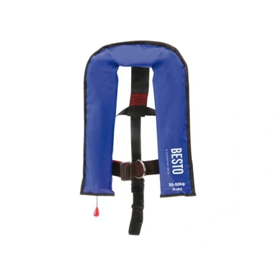 Afbeelding van Automatische reddingsvest blauw junior 15 40kg
