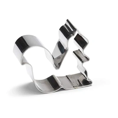 Afbeelding van uitsteekvorm Eekhoorn 7 cm RVS zilver