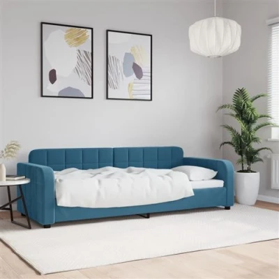 Afbeelding van vidaXL Slaapbank 80x200 cm fluweel blauw
