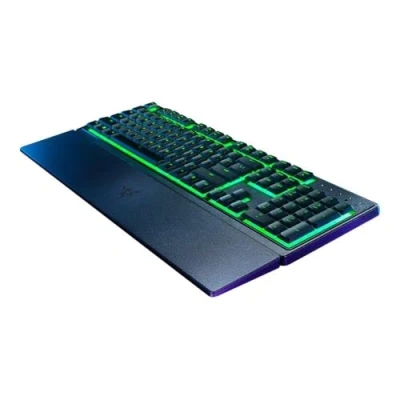 Afbeelding van Razer Ornata V3 X plat Mecha membraan gaming toetsenbord (stille membraanschakelaars, ergonomische polssteun, keycaps met UV coating) QWERTZ DE lay out zwart