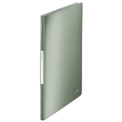 Afbeelding van Leitz Documentenbescherming, A4, 20 hoesjes, 40 pagina&#039;s, transparant, groen, stijl, 39580053