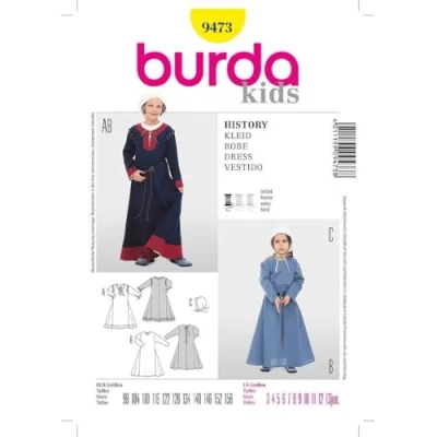 Afbeelding van Burda Naaipatroon 9473 Historische jurk