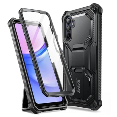Afbeelding van Armorbox hoesje met screenprotector geschikt voor Samsung Galaxy A16 Zwart