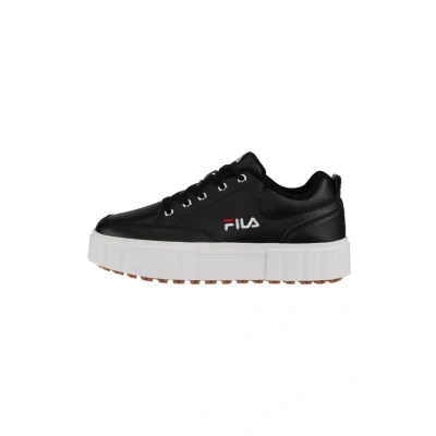 Afbeelding van Fila Sandblast L Sneakers laag, Dames, Maat: 41, Black Leer/ synthetisch
