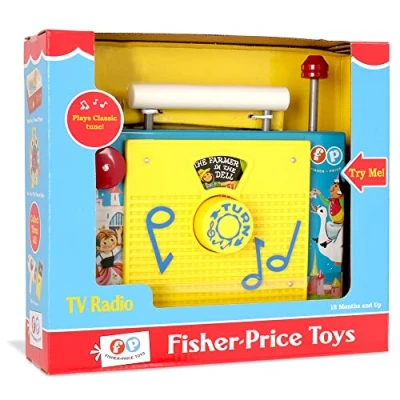 Afbeelding van Basic Fun Fisher Price Classics, Fun, 1703, interactief speelgoed voor baby&#039;s, rollen en imitatiespellen, jongens meisjes vanaf 18 maanden
