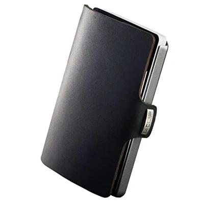 Afbeelding van I CLIP Original Silver Soft Touch Black, Portefeuille, Portemonnee, Kaarthouder, Credit Card Opberger