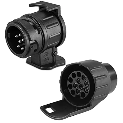 Afbeelding van SPARKMOTO adapter voor aanhangerconnector, 7 naar 13 pinnen en aanhanger, polig, polige trekhaak, auto, caravan, fietsendrager (SK713A)