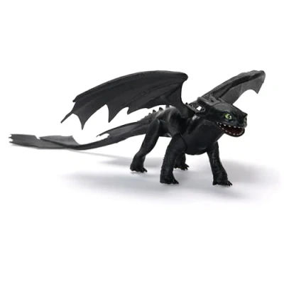 Afbeelding van Dreamworks How to Train your Dragon, basis drakenfiguur zonder tanden, 22 cm lang, speelgoed voor kinderen vanaf 4 jaar