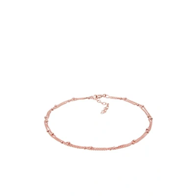 Afbeelding van Elli Anklet Basic Armband Rose goldcoloured, Dames, Maat: 25, gold coloured