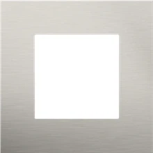 Afbeelding van Niko Enkele afdekplaat, kleur Pure stainless steel on anthracite