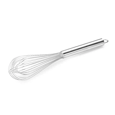 Afbeelding van thermohauser Garde (roestvrij staal), 30 cm lang, met roestvrijstalen handgreep en haak om op te hangen, 24 lussen