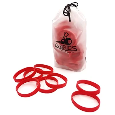 Afbeelding van LVNRIDS 100 stuks siliconen blanco elastische armbanden voor sportfeesten, Siliconen, Geen edelsteen