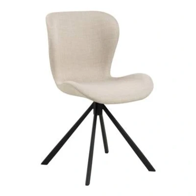 Afbeelding van Eetkamerstoel Beige Draaibaar Stof &amp; Textiel 47x53x81cm Zaria Giga Living